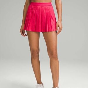 LULULEMON High-Rise Pleated Tennis Skirt Cherry Mist 2024 Size 8 NWT